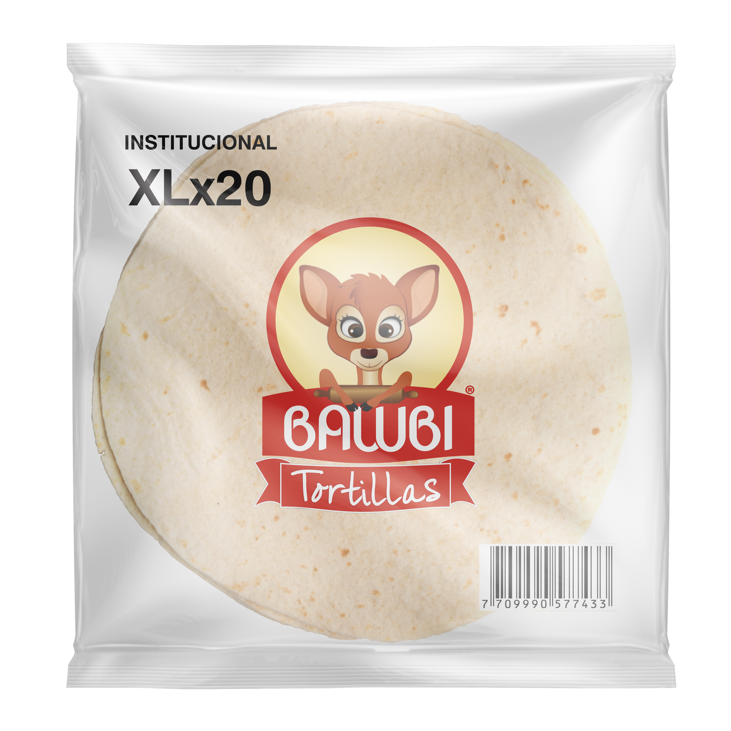 Tortillas de Harina de Trigo Institucional XL 20 Und Bawbi® (contáctanos para obtener este producto)