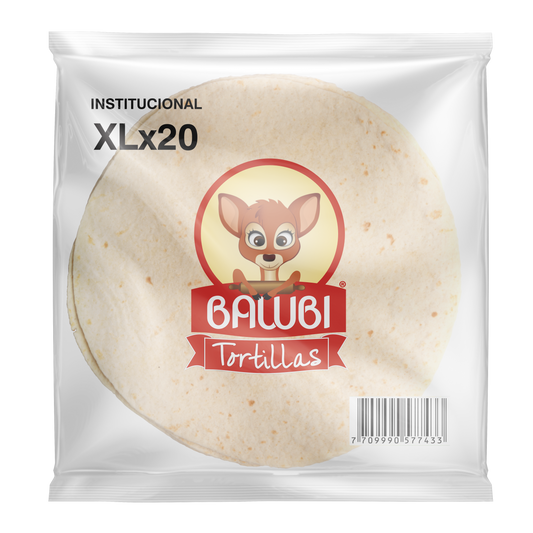 Tortillas de Harina de Trigo Institucional XL 20 Und Bawbi® (contáctanos para obtener este producto)